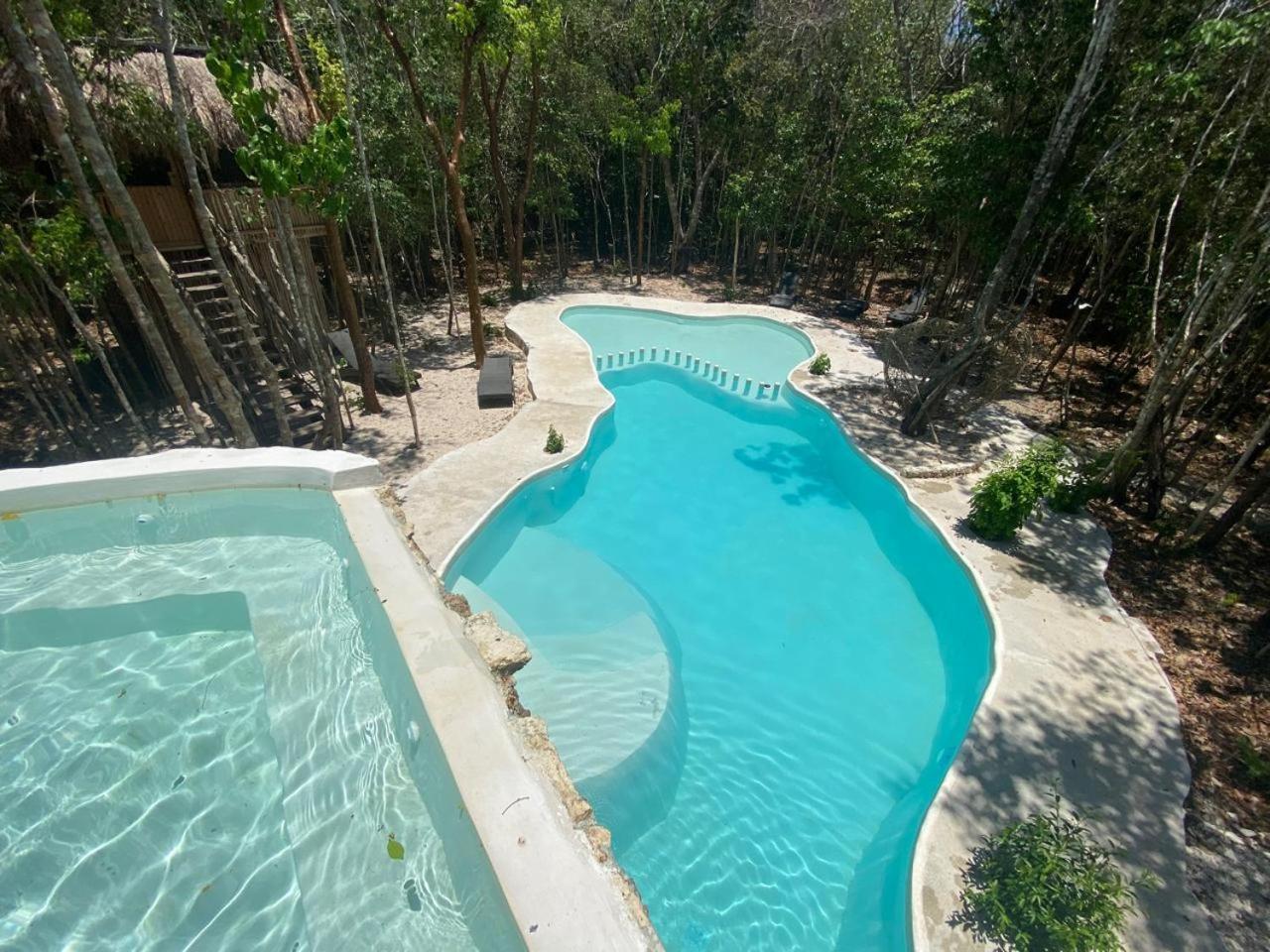 Aldea Maya-Ha Cabanas Con Cenotes Puerto Morelos Exterior foto